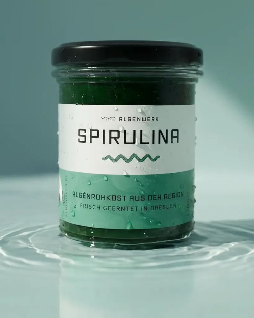 FRISCHE SPIRULINA, PUR IM GLAS (170g)